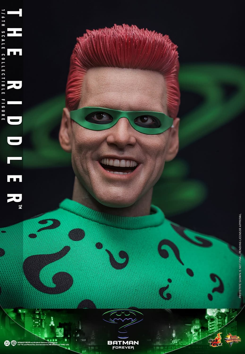 Jim Carrey Returns as The Riddler with New Batman Forever Hot Toys