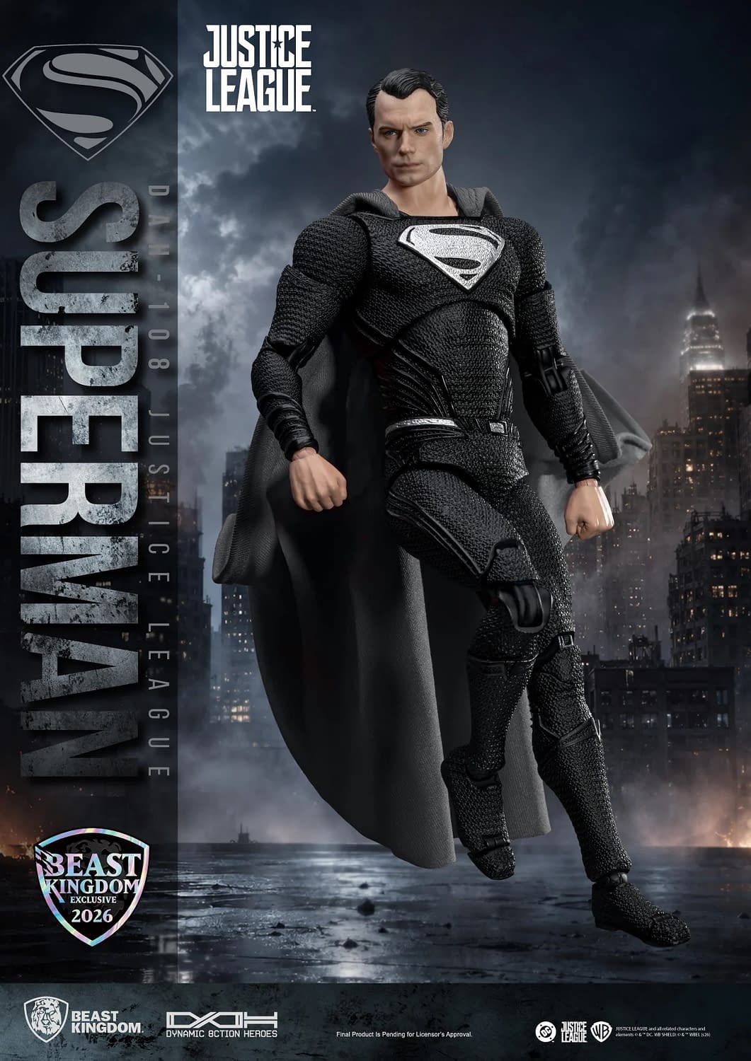 Superman is Back in Black with Beast Kingdom Next SDCC Exclusive