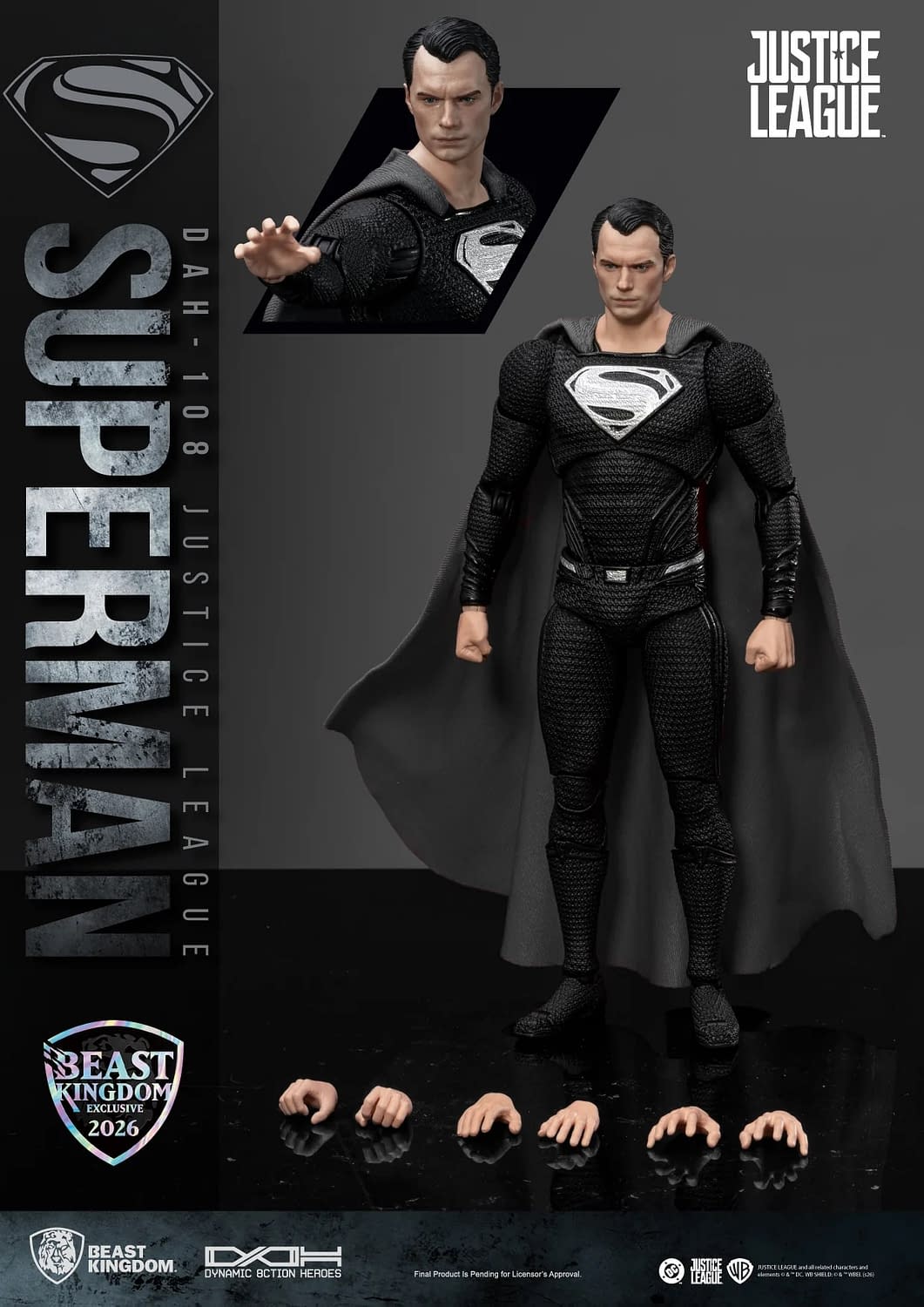 Superman is Back in Black with Beast Kingdom Next SDCC Exclusive
