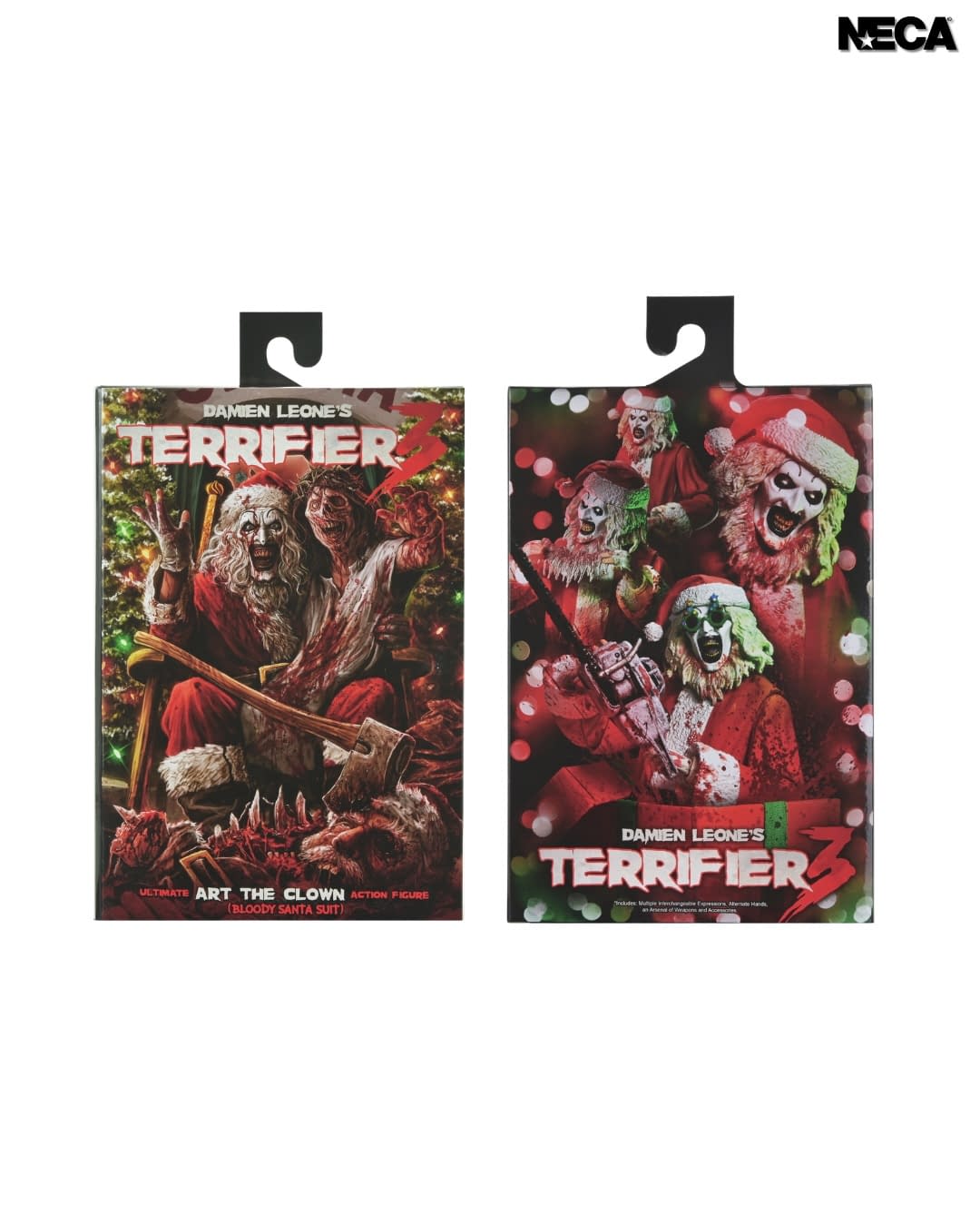 NECA Unveils Terrifier 3 Ultimate Bloody Santa Suit Art the Clown