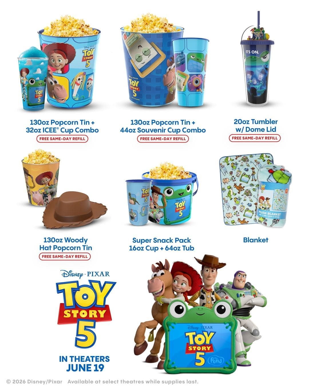 Toy Story 5 Theater Round-Up: Popcorn Buckets, ICEEs, and More!