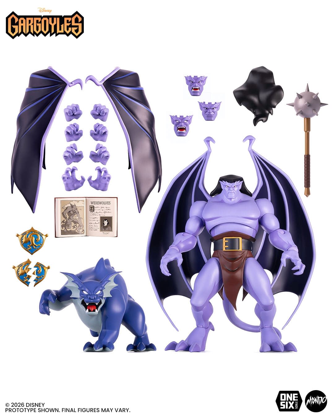 Mondo Reveals New 1/6 Scale Disney's Gargoyles Goliath & Bronx Set