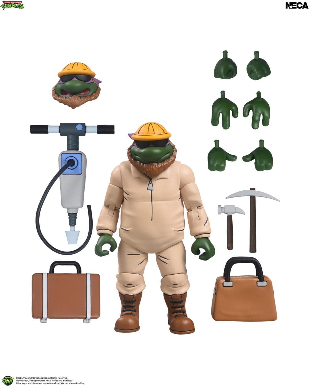 New NECA Deep-Cut Construction Donatello TMNT Figure Revealed