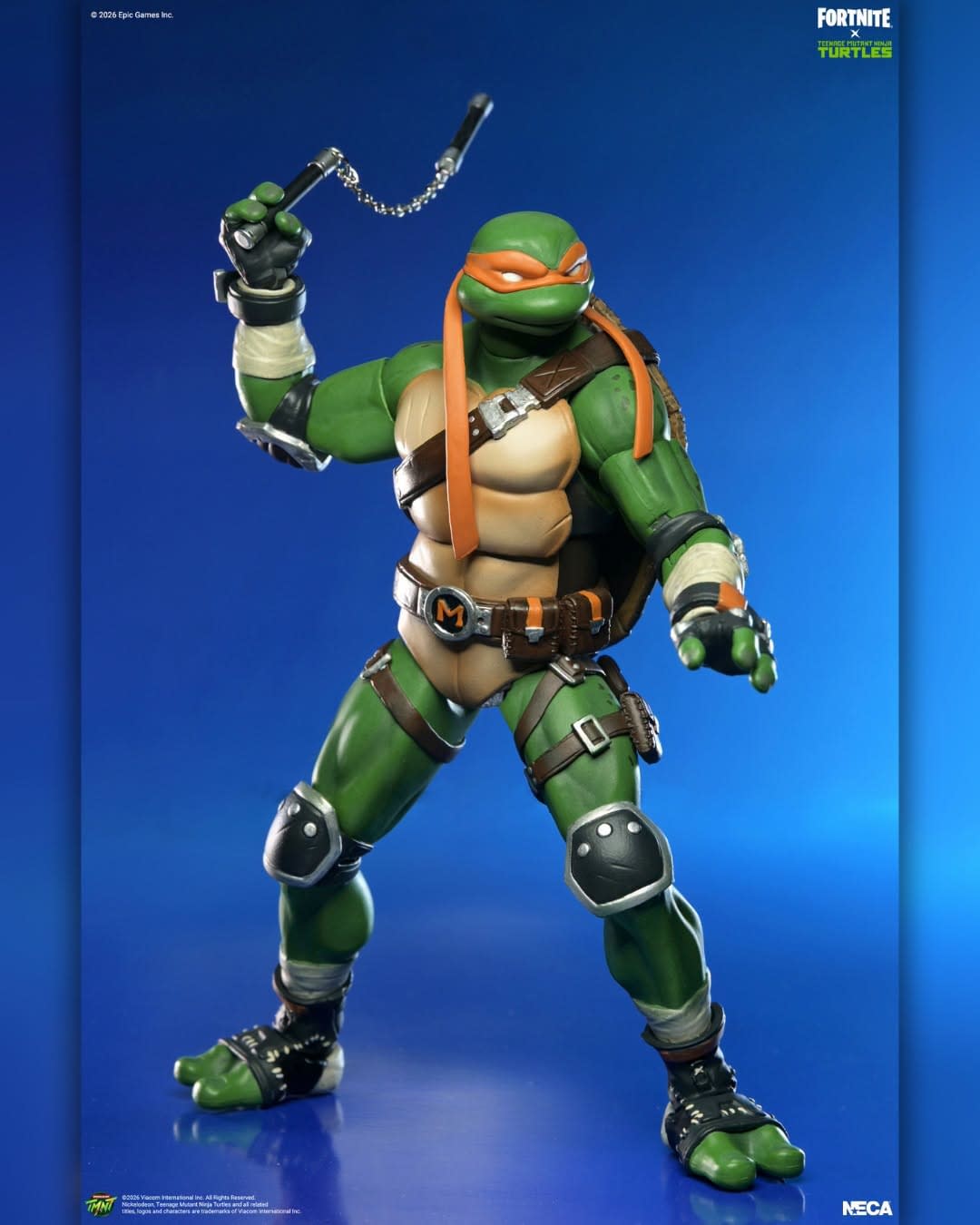 Michelangelo Joins NECA's Fortnite x Teenage Mutant Ninja Turtles Line
