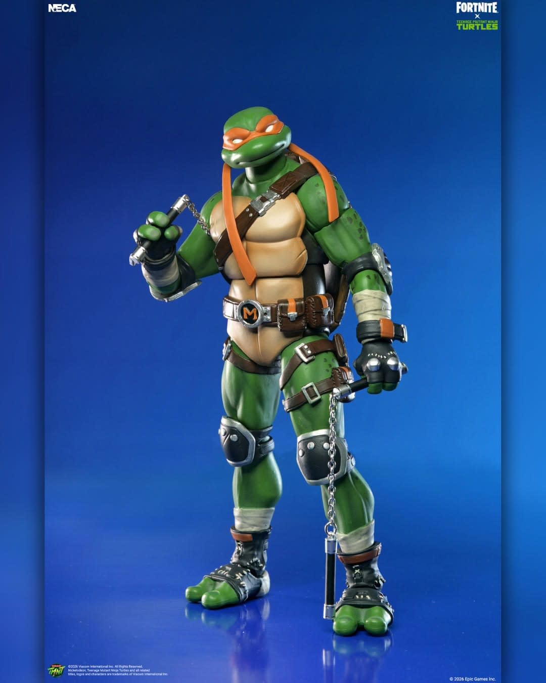 Michelangelo Joins NECA's Fortnite x Teenage Mutant Ninja Turtles Line