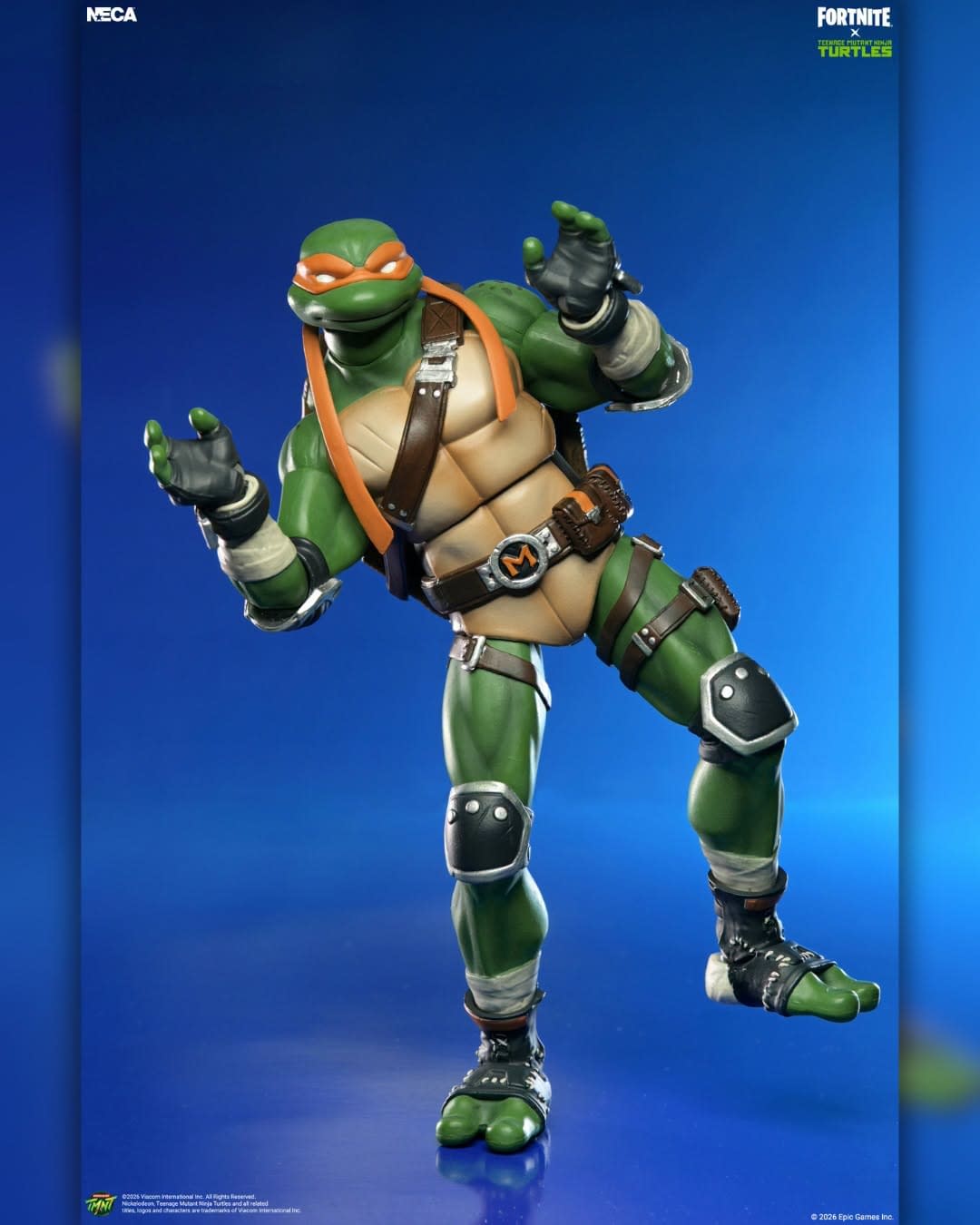 Michelangelo Joins NECA's Fortnite x Teenage Mutant Ninja Turtles Line