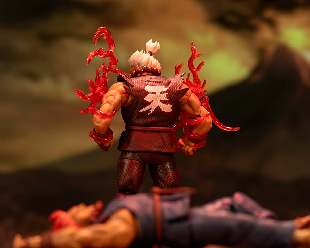 Player 2 Sign In with Jada Toys New Akuma Street Fighter II Figure