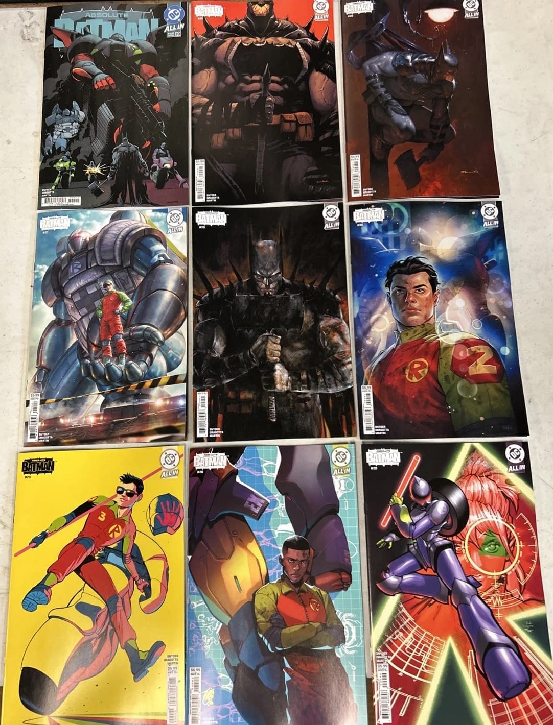 Absolute Batman, Absolute Martian Manhunter & Barbara Gordon Defects?