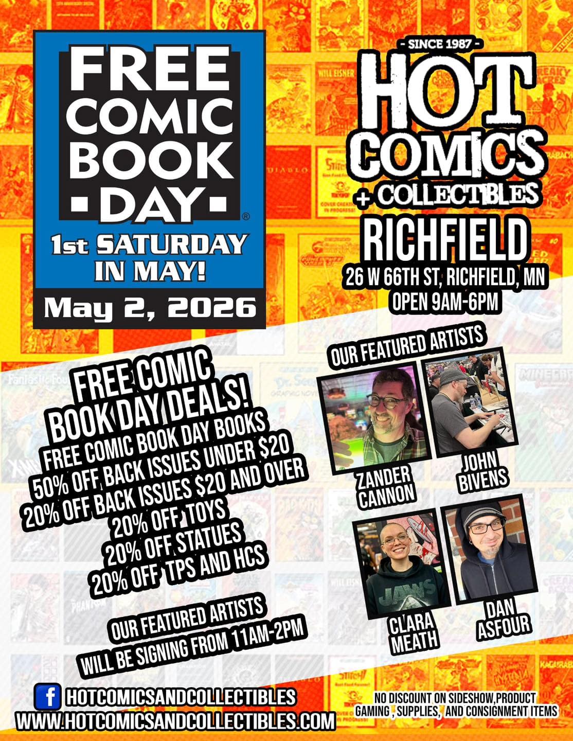 Free Comic Book Day Tomorrow. And Also Comics Giveaway Day