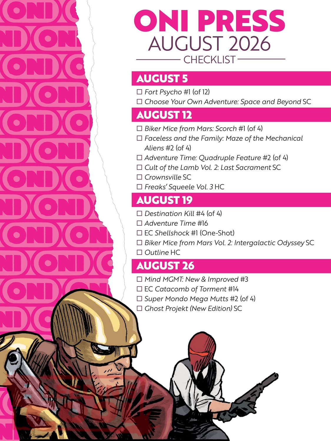 Oni Press August 2026 Solicits