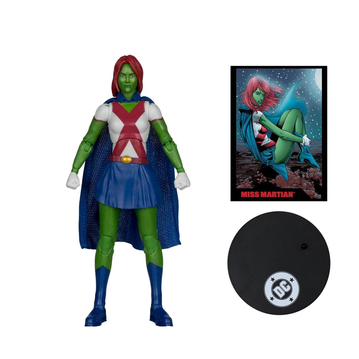 McFarlane Toys Debuts DC Comics Miss Martian Red Platinum Chase