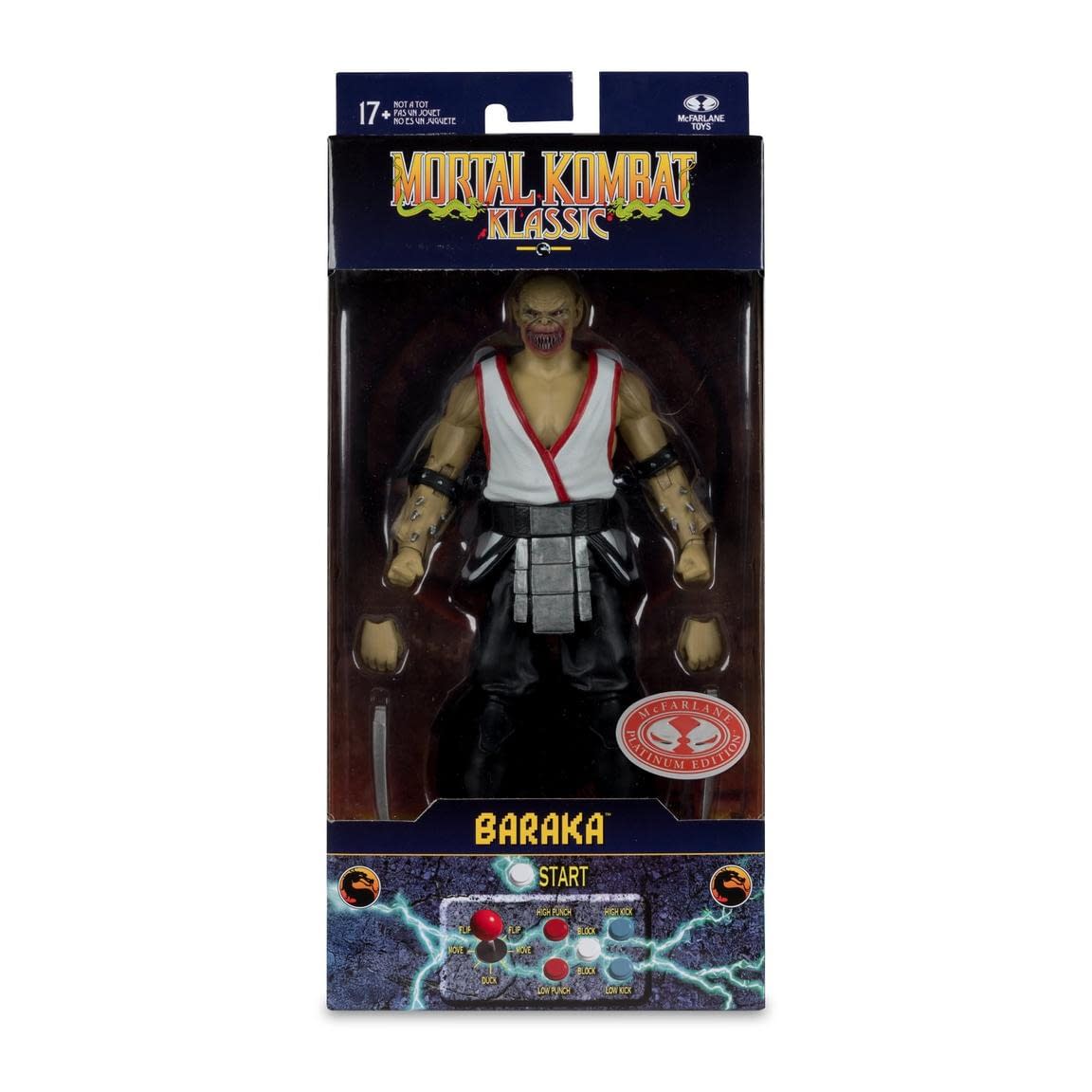 McFarlane Reveals Red Platinum Mortal Kombat Klassic Baraka Figure
