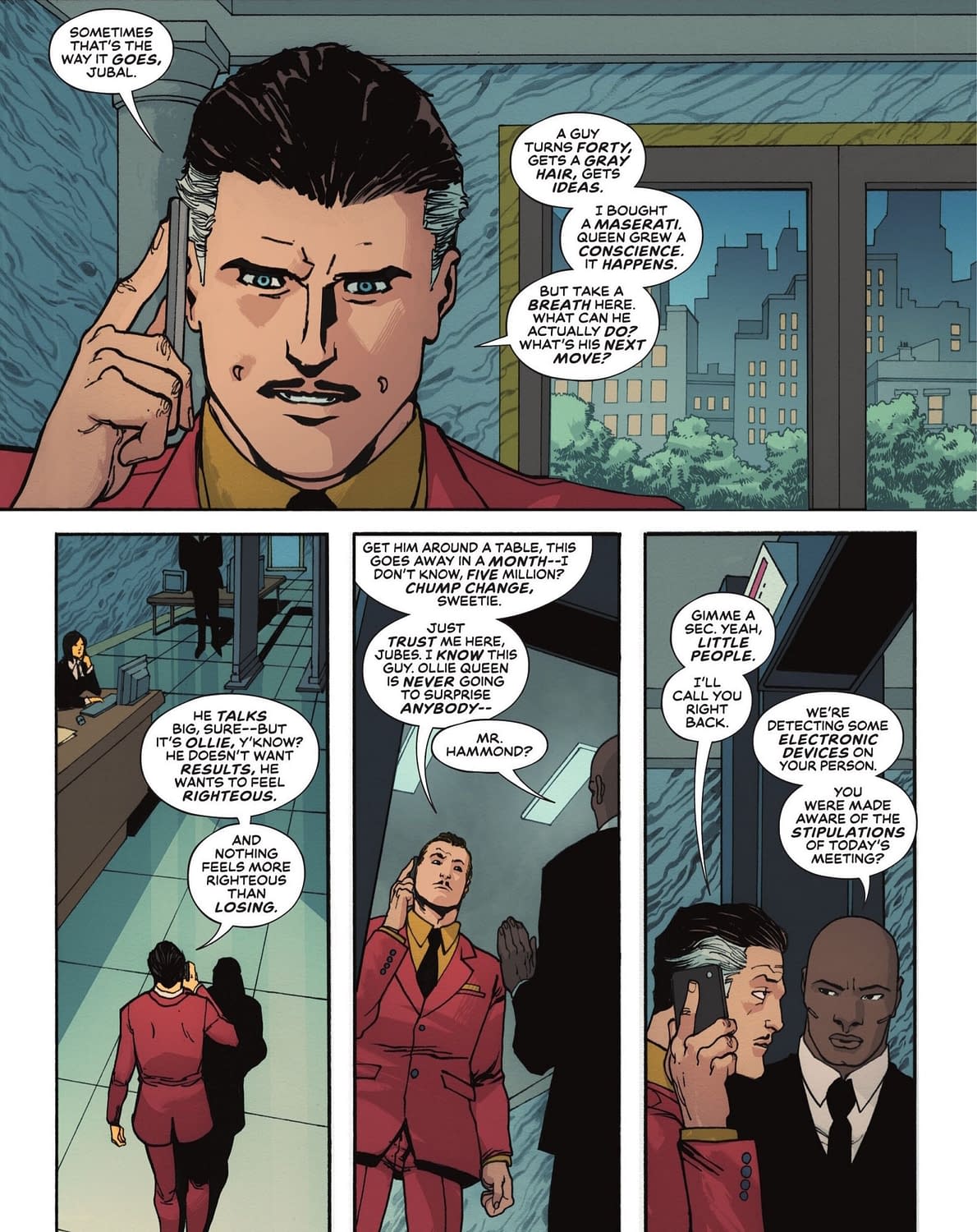 Our Three Page Lettered Preview Of Absolute Green Arrow #1