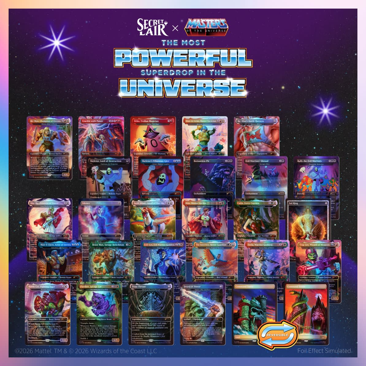 Magic: The Gathering Unveils Masters of the Universe Secret Lair Drop