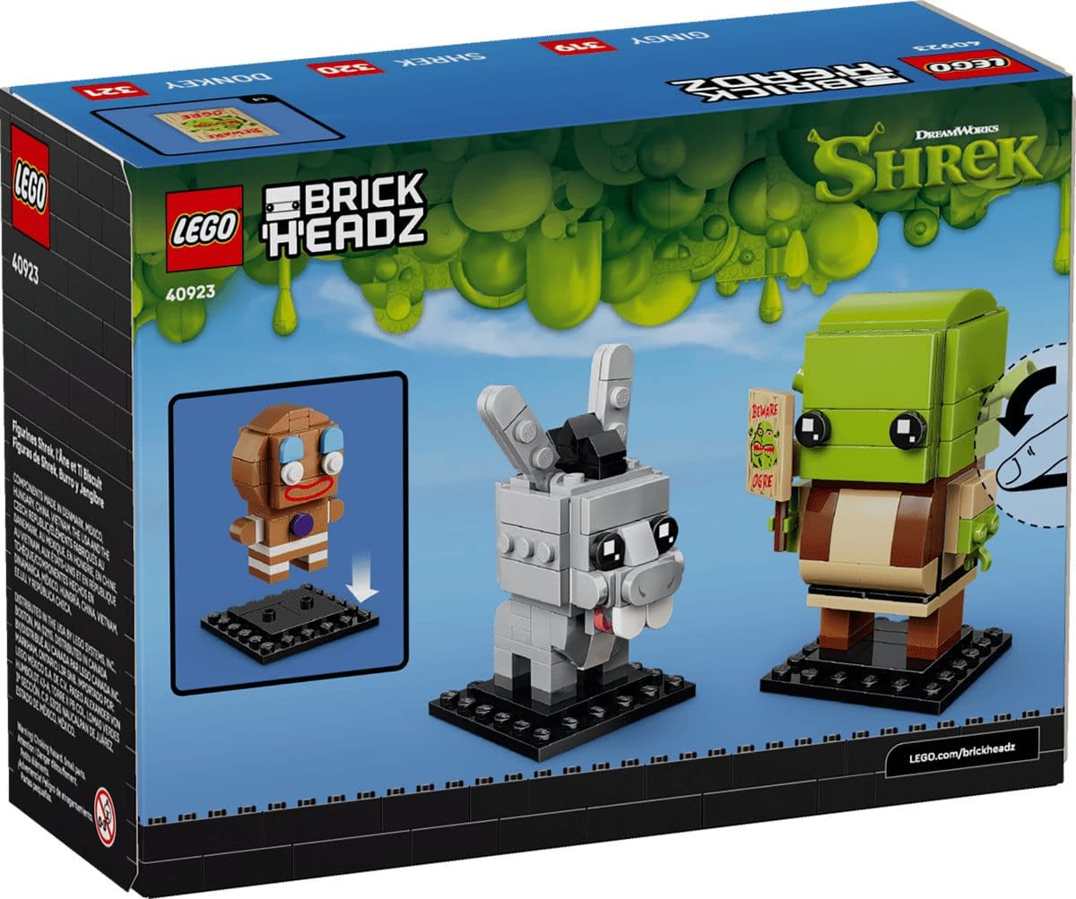 New LEGO BrickHeadz Shrek, Donkey & Gingy Set Revealed