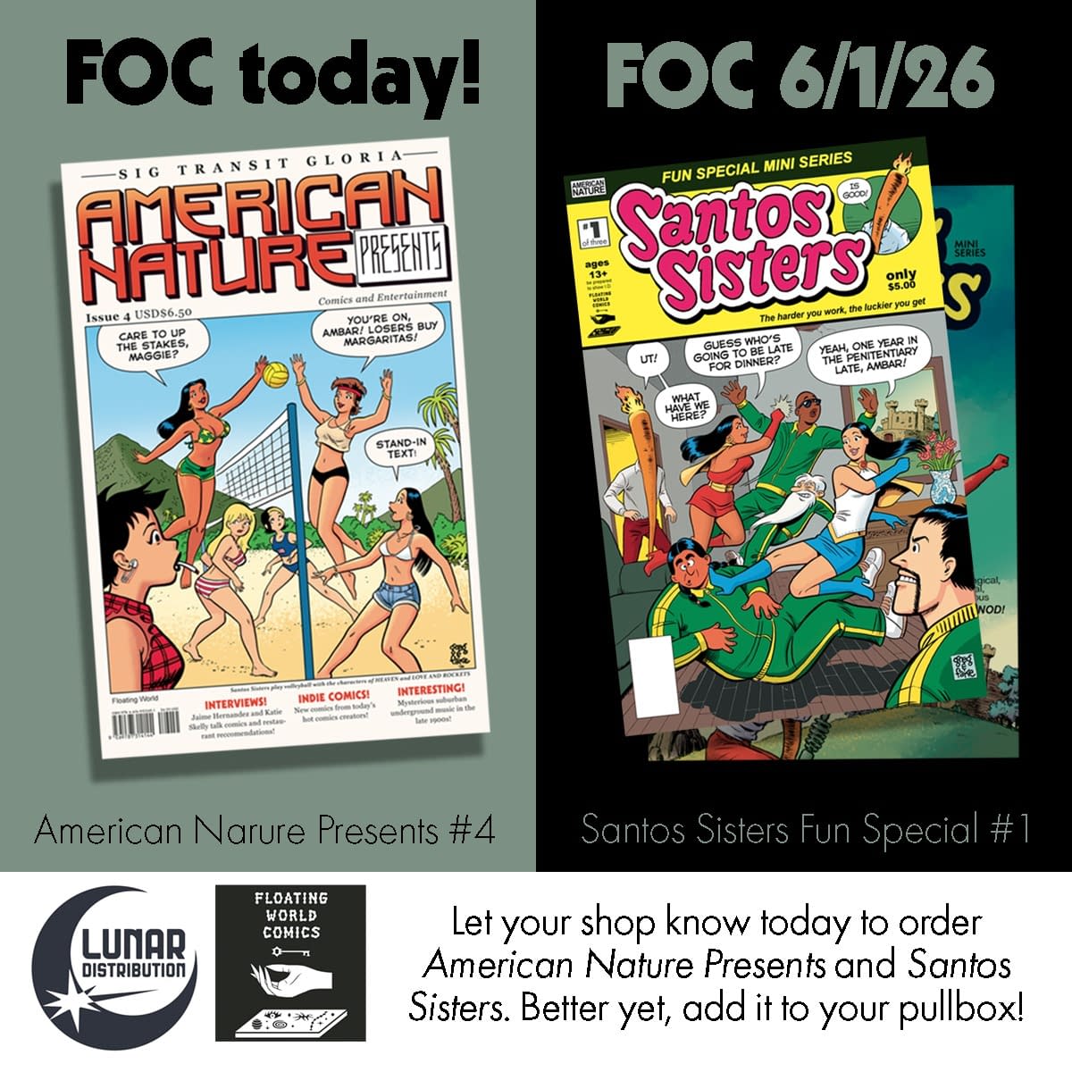 Flaming Carrot Crossover With The Santos Sisters