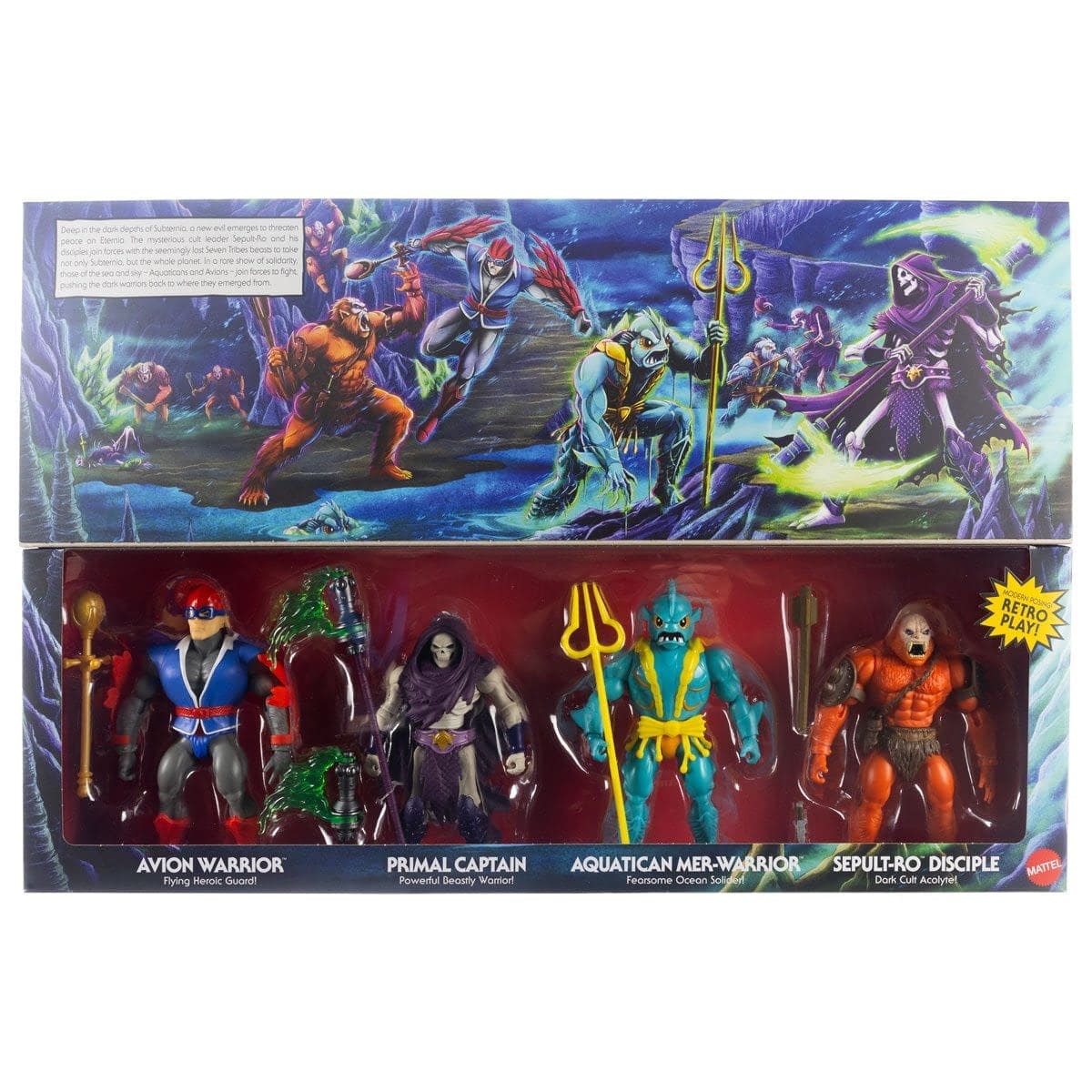 Masters of the Universe Origins Battle for Subternia 4-Pack Unveiled
