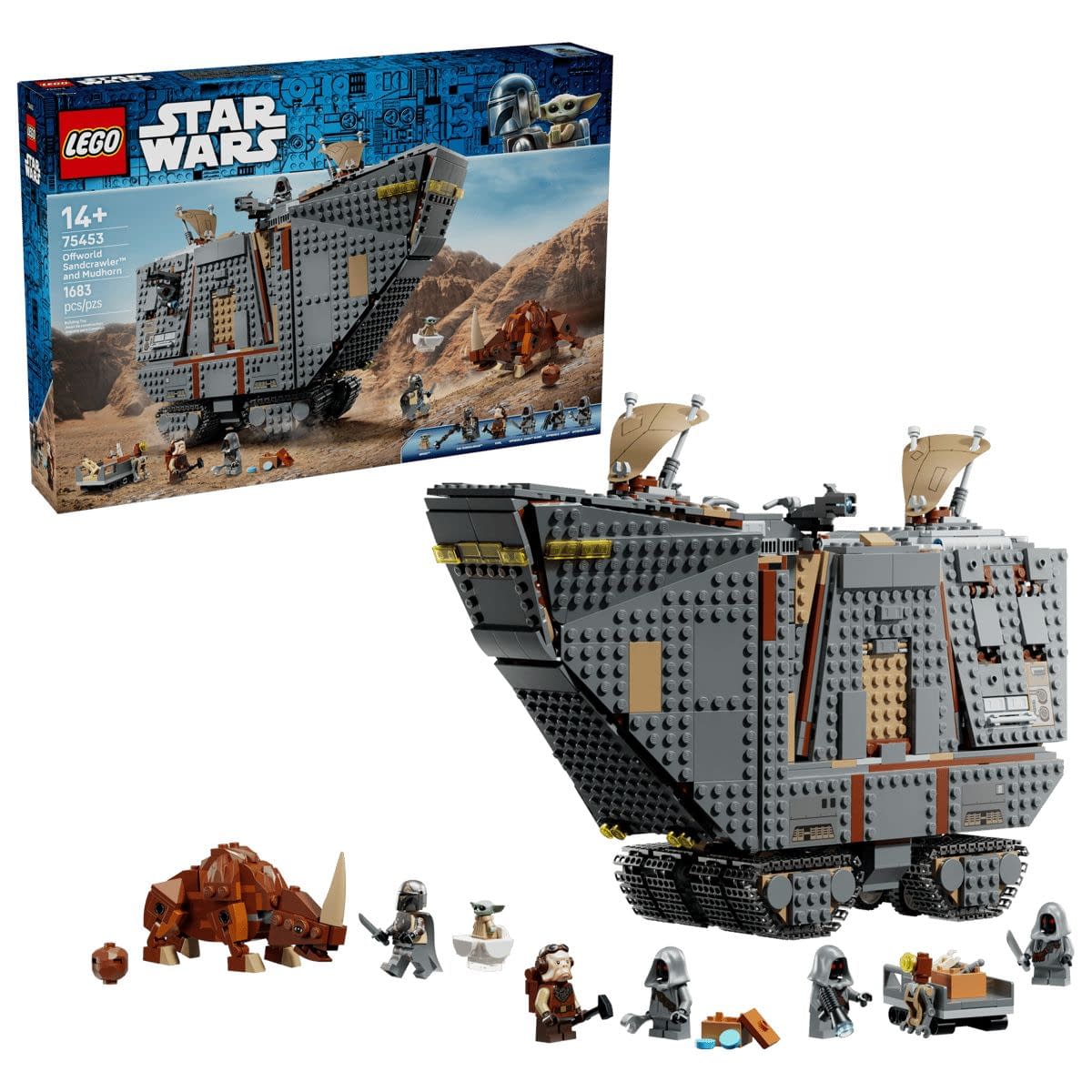 New LEGO Star Wars The Mandalorian Offworld Sandcrawler Set Debuts