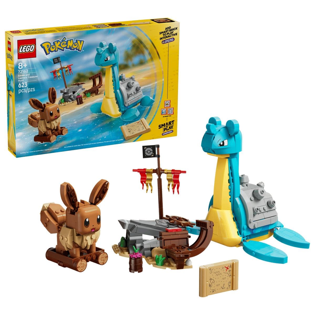 New LEGO Pokémon Eevee and Lapras's Treasure Hunt Set Revealed