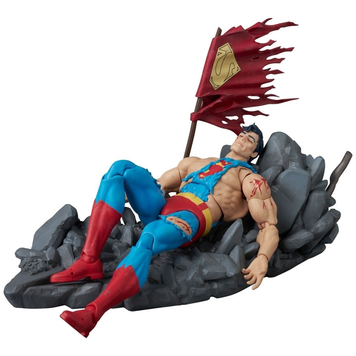 New Death of Superman (Battle Damaged) MAFEX Figure Revealed