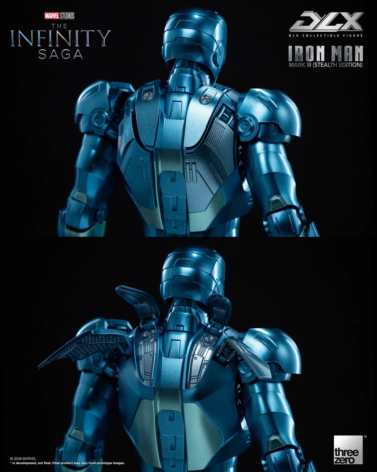 Threezero Debuts Marvel Studios DLX Iron Man Mark 3 (Stealth Edition)
