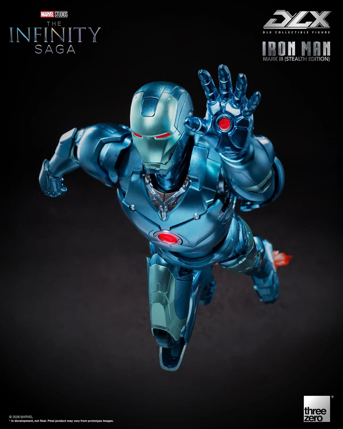 Threezero Debuts Marvel Studios DLX Iron Man Mark 3 (Stealth Edition)