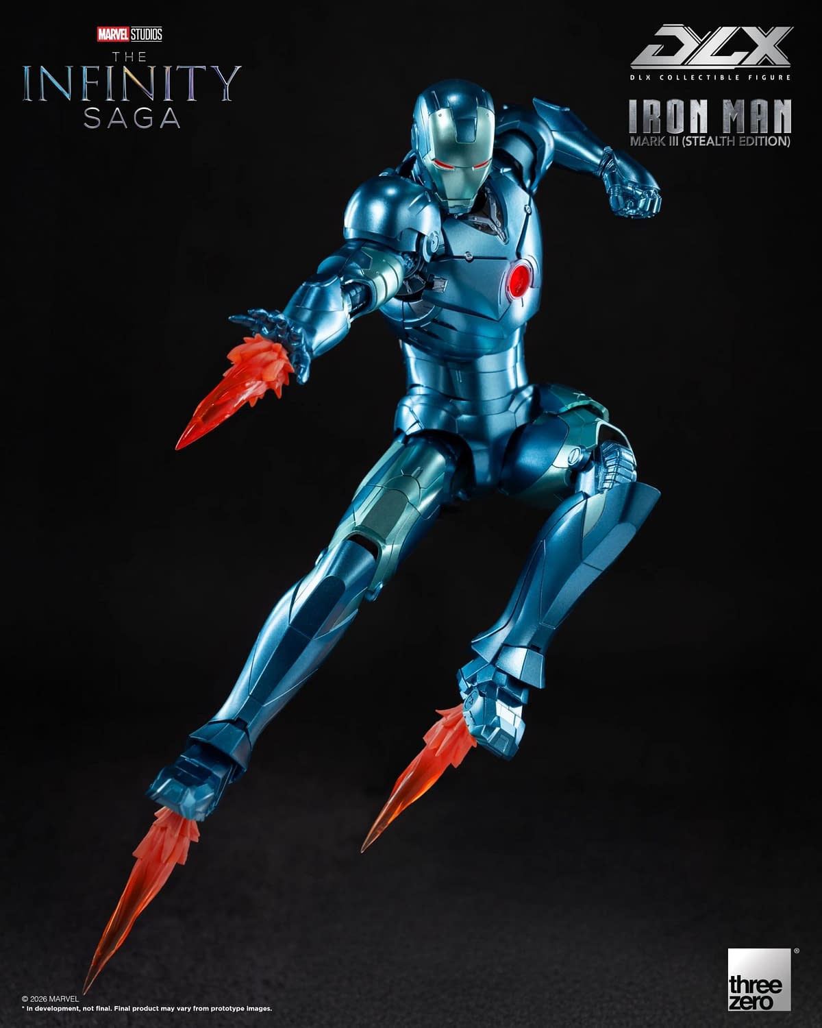 Threezero Debuts Marvel Studios DLX Iron Man Mark 3 (Stealth Edition)