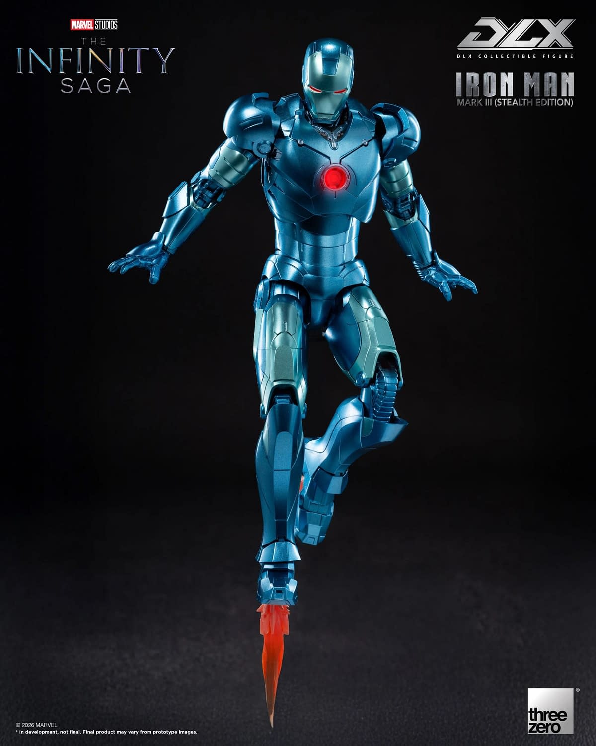 Threezero Debuts Marvel Studios DLX Iron Man Mark 3 (Stealth Edition)
