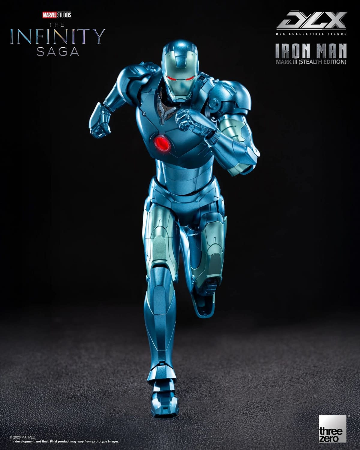 Threezero Debuts Marvel Studios DLX Iron Man Mark 3 (Stealth Edition)