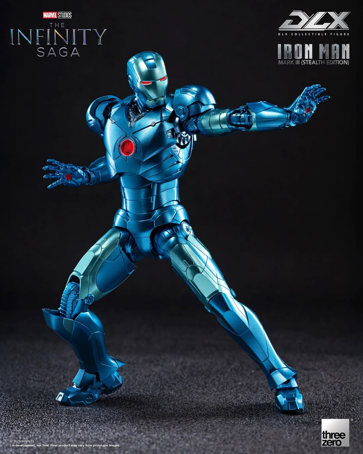 Threezero Debuts Marvel Studios DLX Iron Man Mark 3 (Stealth Edition)
