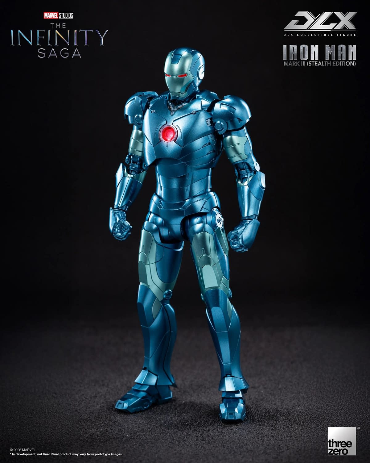 Threezero Debuts Marvel Studios DLX Iron Man Mark 3 (Stealth Edition)