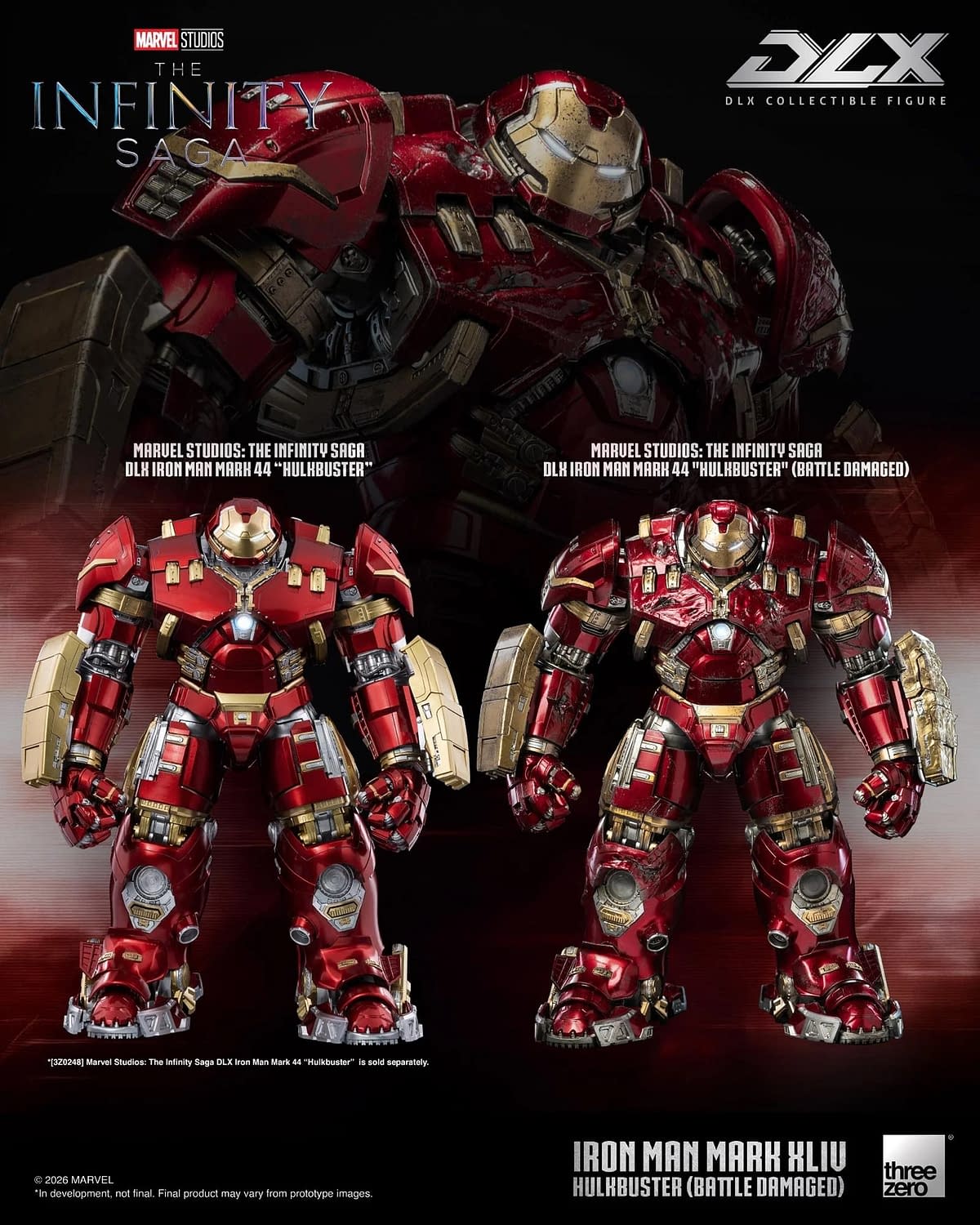 New DLX Iron Man Hulkbuster (Battle Damaged) Arrives from threezero