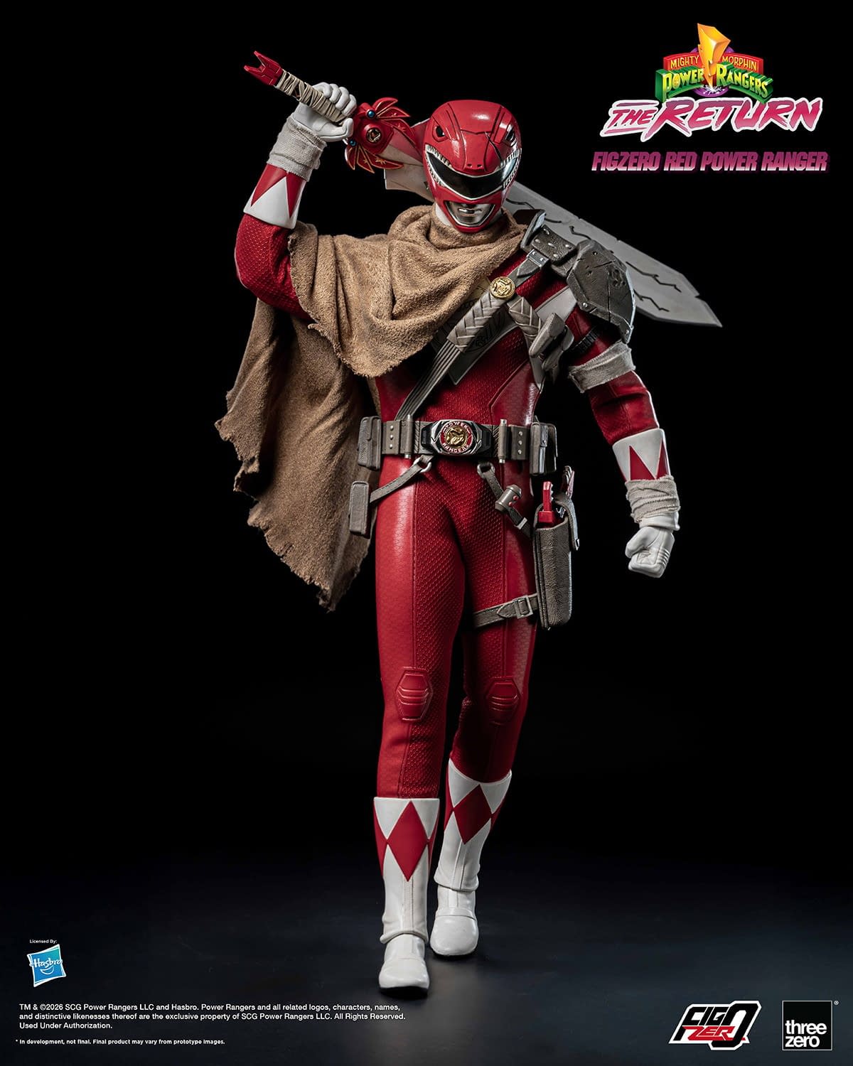 Threezero Reveals Mighty Morphin Power Rangers: The Return Red Ranger