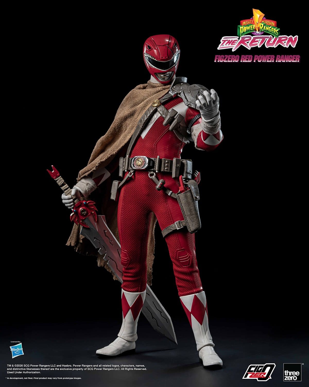 Threezero Reveals Mighty Morphin Power Rangers: The Return Red Ranger