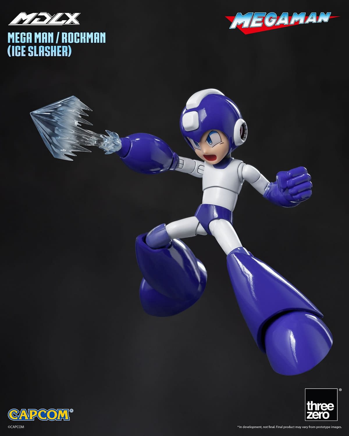 Threezero Unveils New Mega Man MDLX Figure with the Ice Slasher Suit