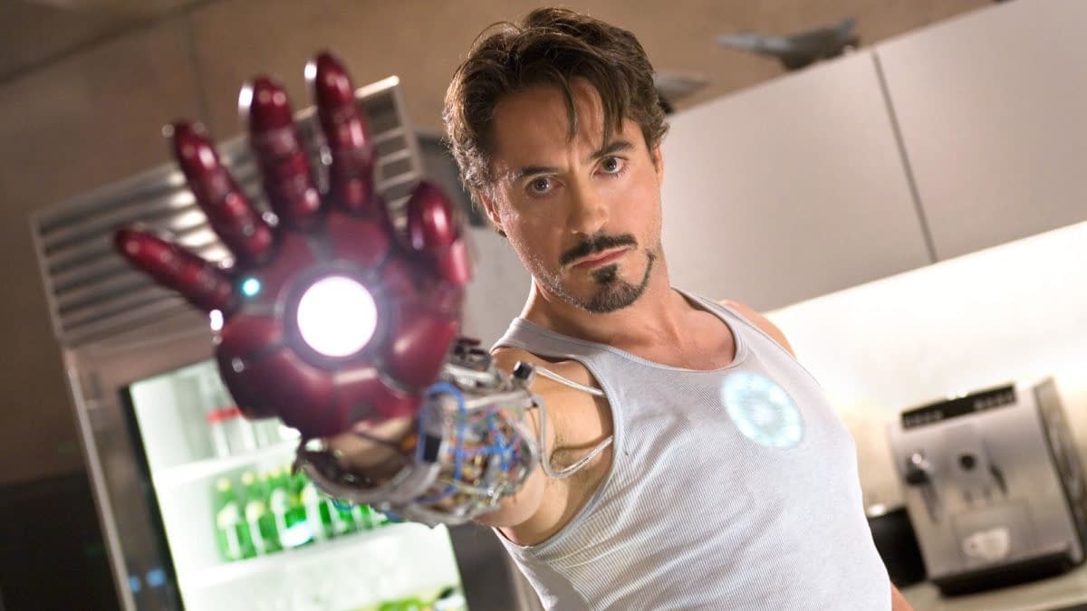 Robert Downey Jr as Tony Stark in Iron Man (2008). Image courtesy of Marvel Studios