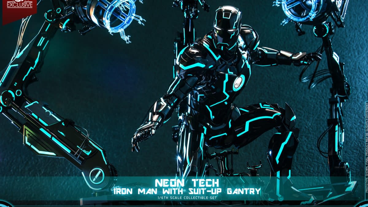 Iron Man Enters the Grid with Hot Toys Newest Suit-Up Gantry Set