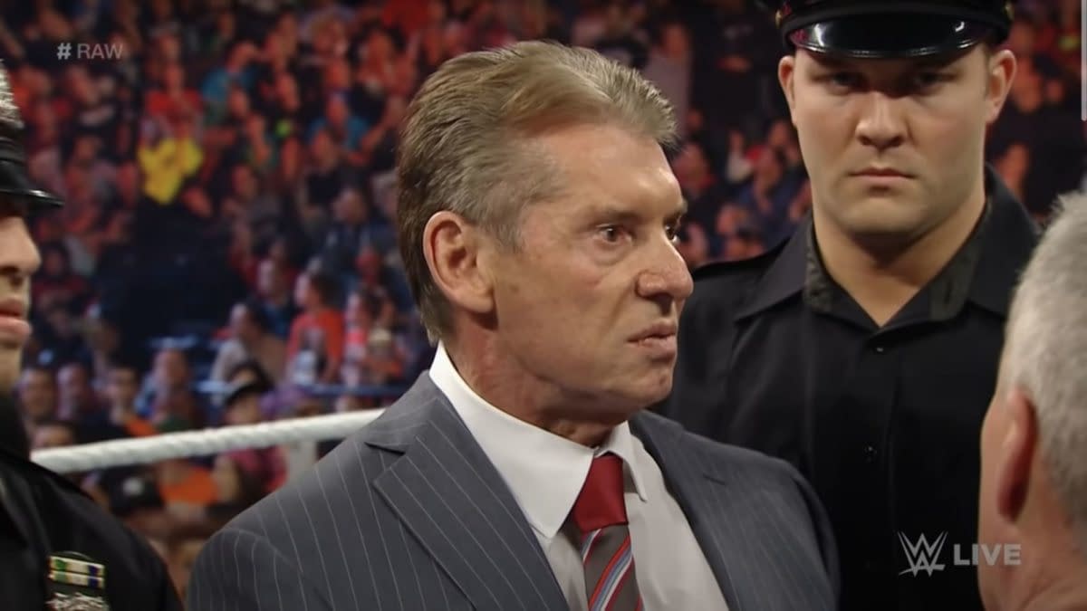 Vince McMahon appears on WWE Raw.