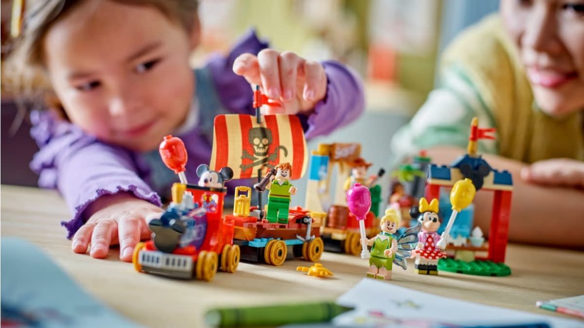 Adorable Disney 100 Celebration Train Rolls into the Station with LEGO
