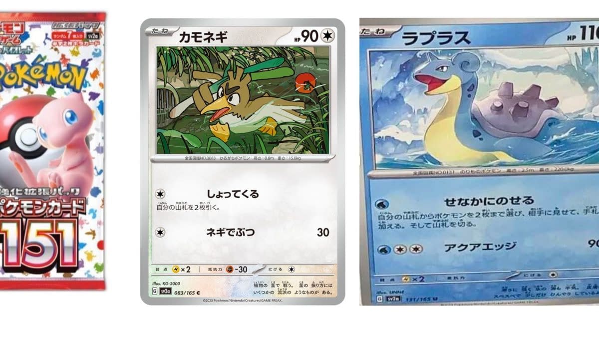Pokémon TCG Reveals Pokémon Card 151: Farfetch’d & Lapras