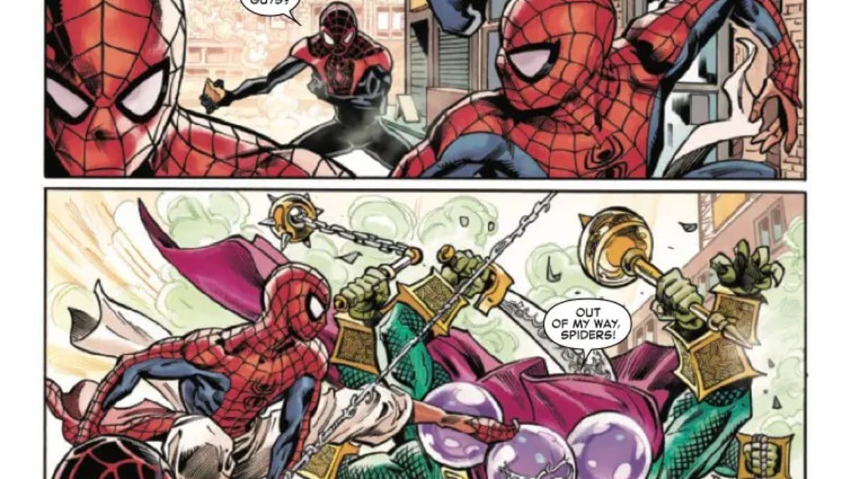 Interior preview page from SPIDER-MAN: INDIA #1 ADAM KUBERT COVER