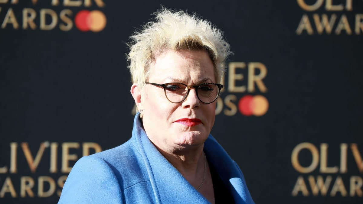 Eddie Izzard attends The Olivier Awards 2023 at the Royal Albert Hall in London, England, photo by Fred Duval/Shutterstock.com.