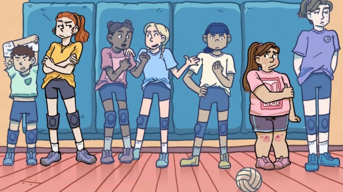 Audrey Meeker's Middle Grade Vollyball Graphic Novel, Last One Picked