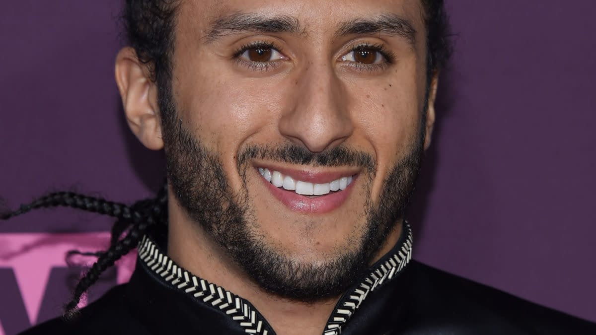 Colin Kaepernick arrives for the VH1's 3rd Annual 'Dear Mama: A Love Letter to Moms' on May 3, 2018 in Los Angeles, CA, photo by DFree/Shutterstock.com.