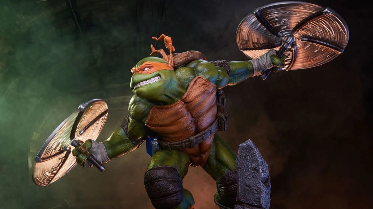 Cowabunga Dudes! Mikey Shreds with PCS New 1:3 Scale TMNT Statue 