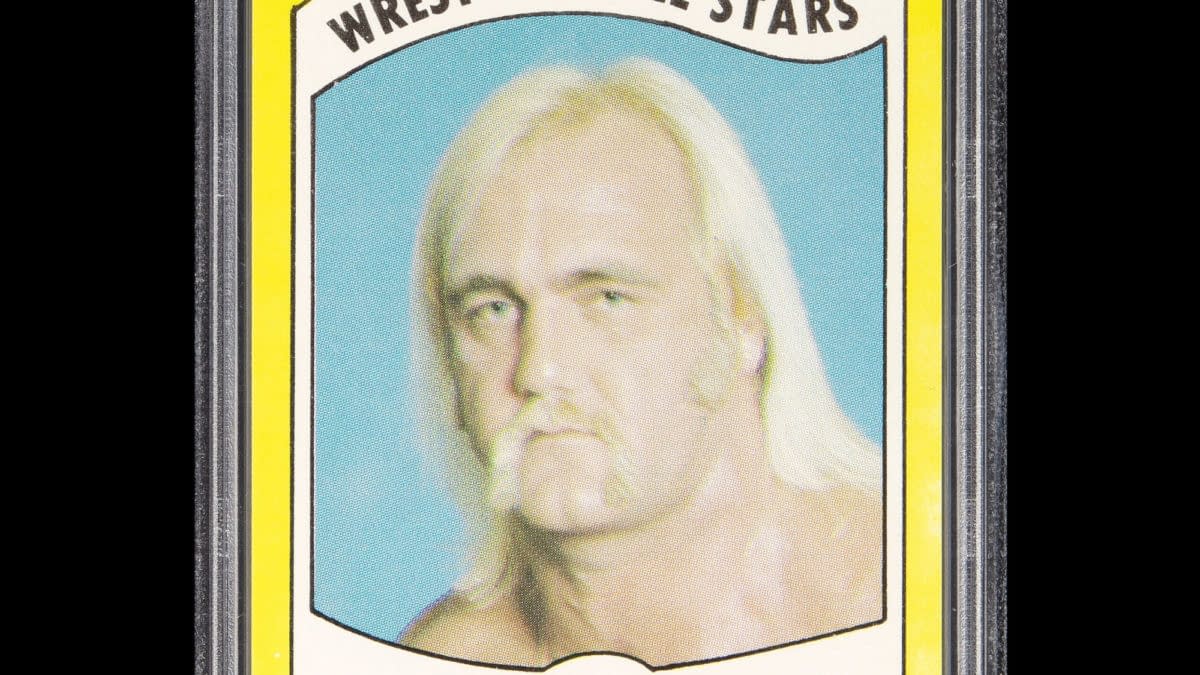 1982 Wrestling All-Stars Hulk Hogan (Series A), photo courtesy Heritage Auctions.