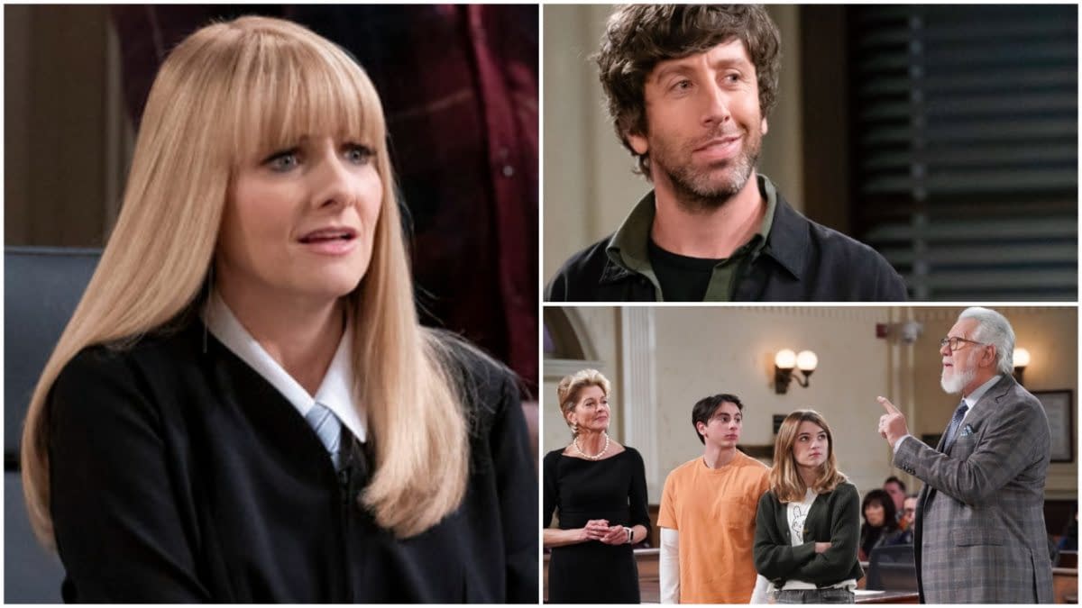 Night Court Previews Simon Helberg, Raegan Revord