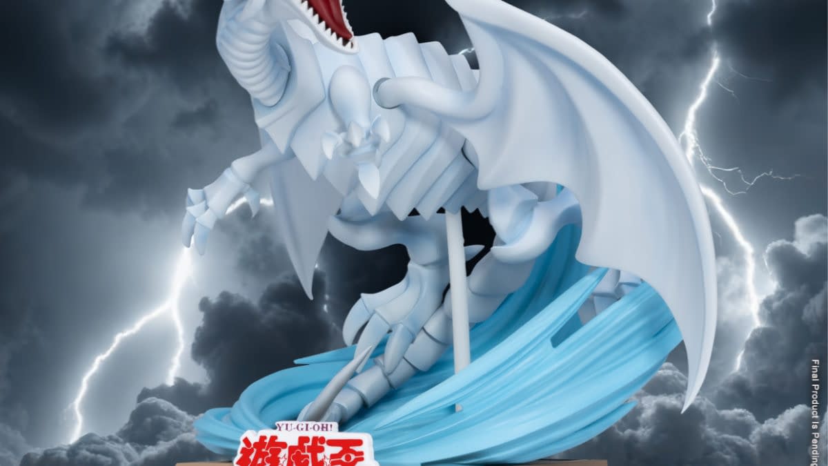 Yu-Gi-Oh! Blue Eyes White Dragon Statue Arrives from Beast Kingdom 