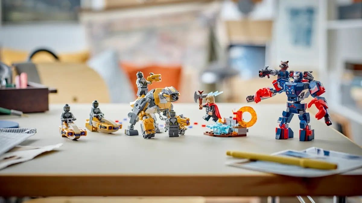 LEGO Unveils New Marvel Set with Rocket, Thor & Iron Patriot Team-Up 