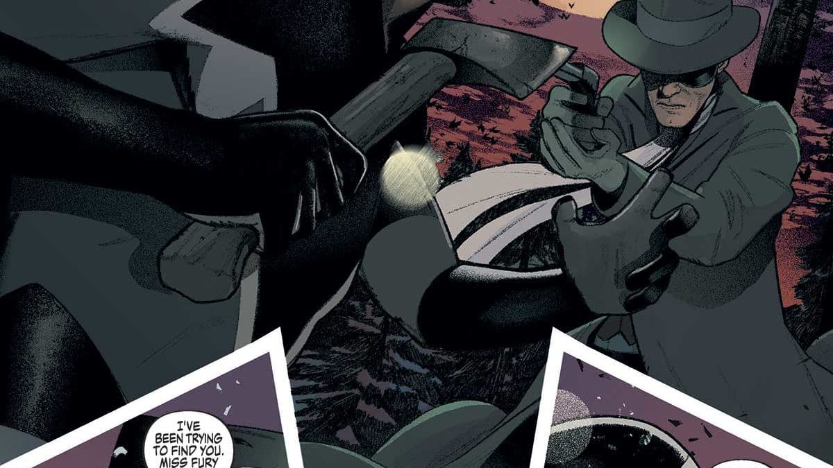 Interior preview page from Green Hornet/Miss Fury #5